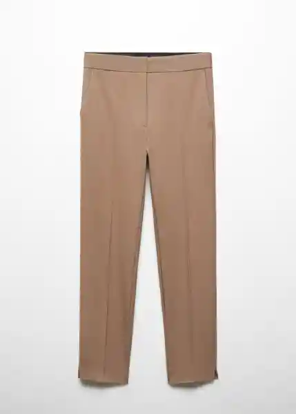 Pantalón Roque Topo Talla 38 Mujer Mango