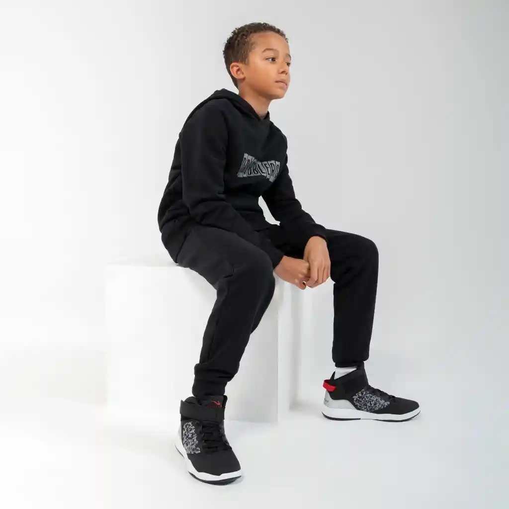Zapatillas de Baloncesto Para Niños Tarmak Se 100 Jr Principiantes Negras