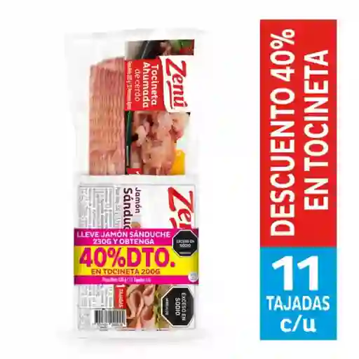 Zenú Jamón Sanduche + Tocineta
