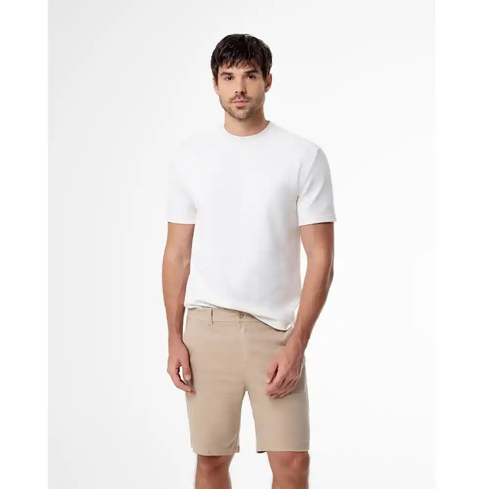 Bermuda Tipo Chino en Algodón Masculino Mikelzy Gef