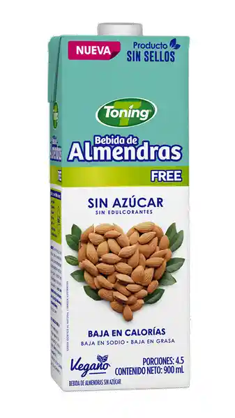 Toning Bebida Almendra Free Sin Azúcar