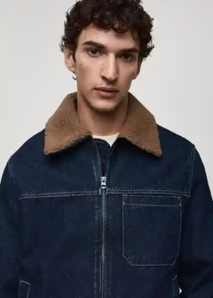 Chaqueta Cazadora Arrow Tejano Oscuro Talla XL Hombre Mango