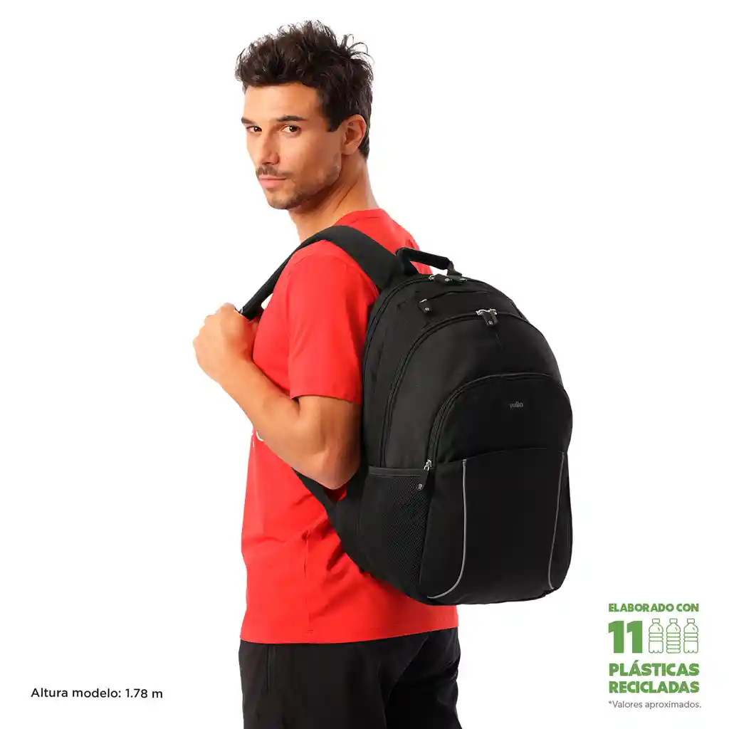 Morral Universitario Porta Pc 15.4" Cambri 2.0 Negro Hombre
