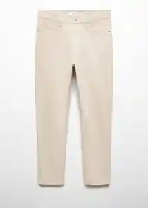 Jean Ben Beige Talla 46 Hombre Mango