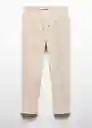 Pantalón Delave Beige Talla 44 Hombre Mango