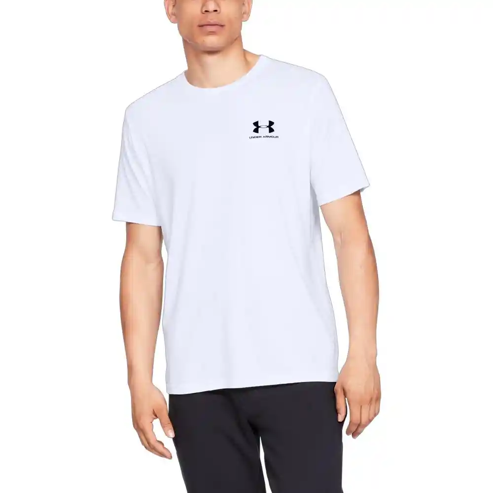 Under Armour Camiseta Sportstyle Left Chest Hombre Blanco MD