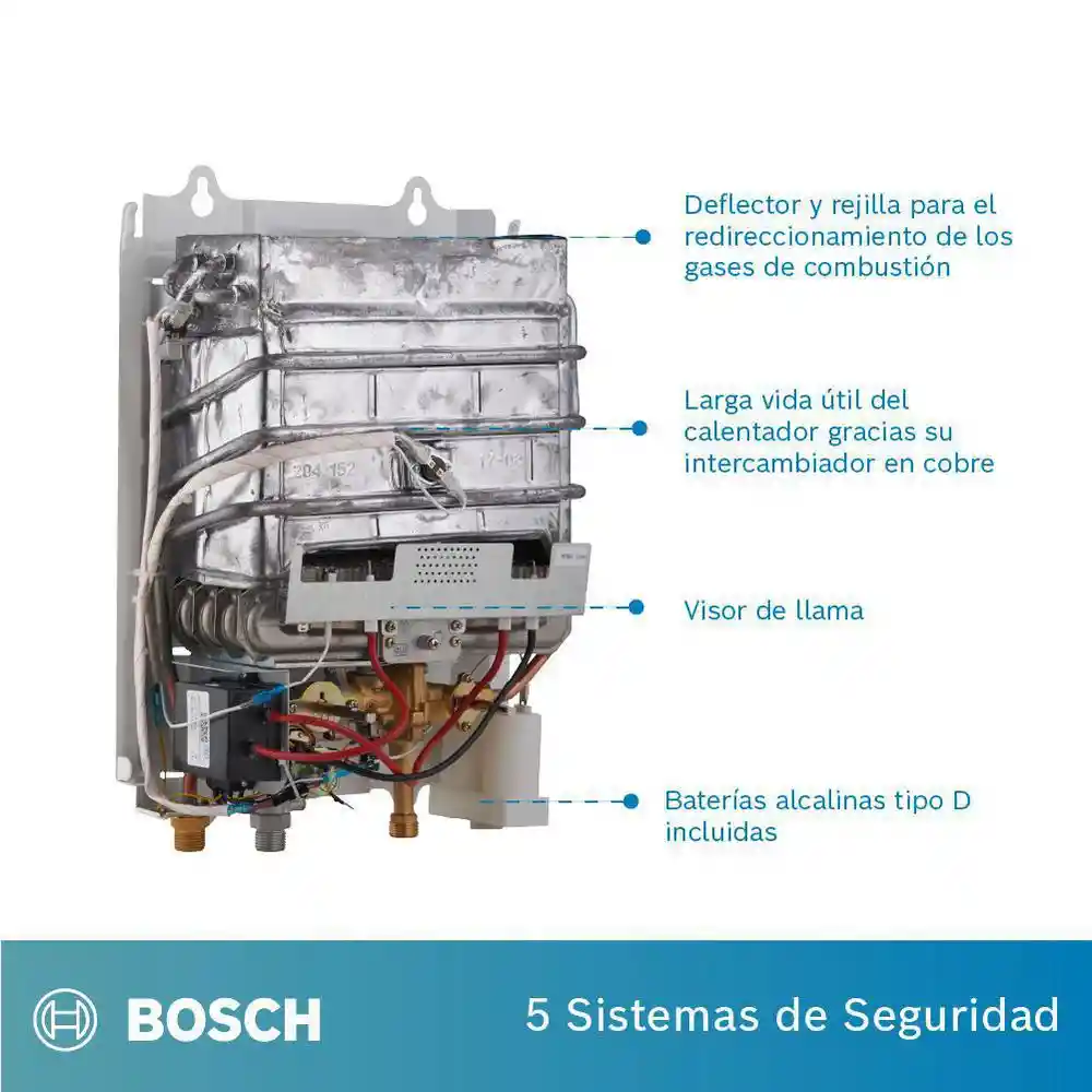 Bosch Calentador de Gas Natural para Agua