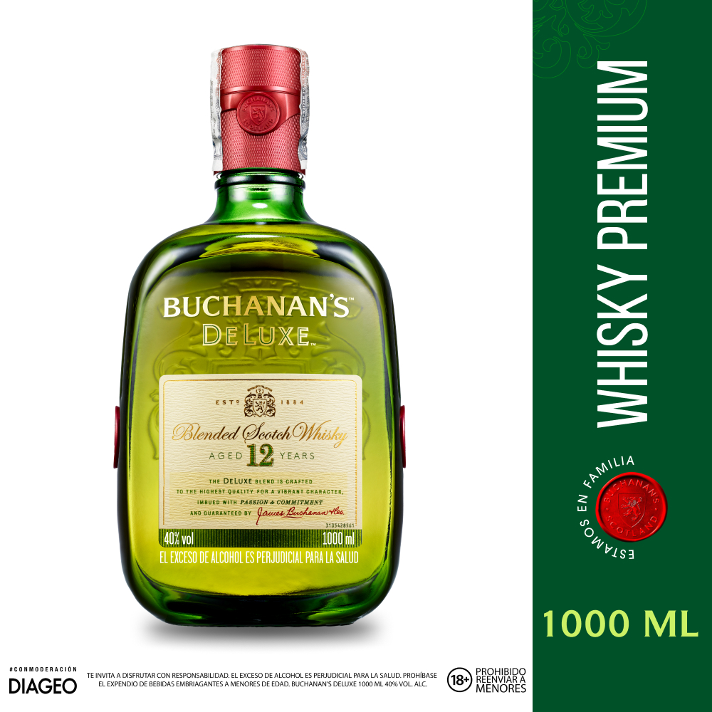 Whisky Buchanans Deluxe 12 Anos - 1 l Buchanan'S