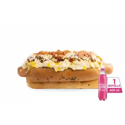 Combo Hot Dog Criollo + Postobón Manzana 400 ml