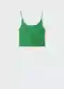 Top Jackson Verde Talla L Mujer Mango