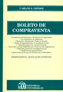 Boleto de Compraventa - Carlos A. Ghersi