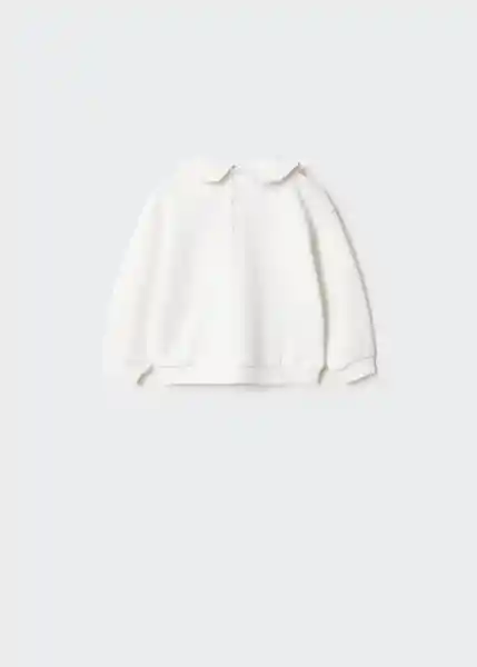 Sudadera Cleans Niños Off White Talla 64 Mango