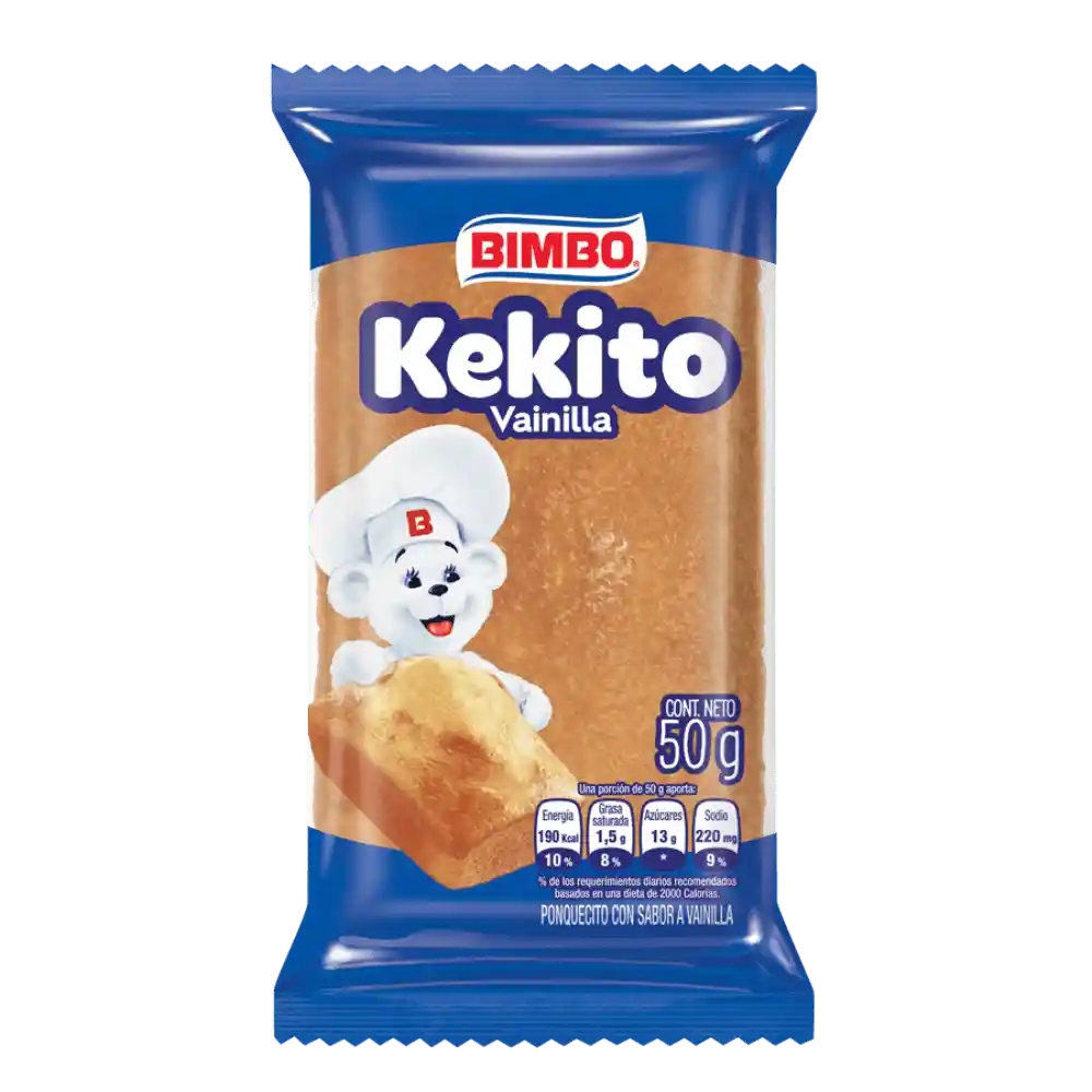Kekito Ponquecito Sabor a Vainilla