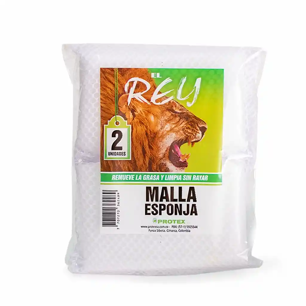 Rey Elesponja Malla Blanca