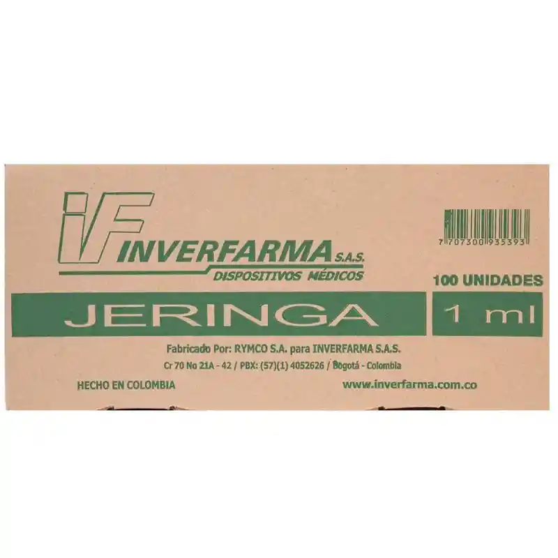 Inverfarma Jeringa Insulina ( 1ml)