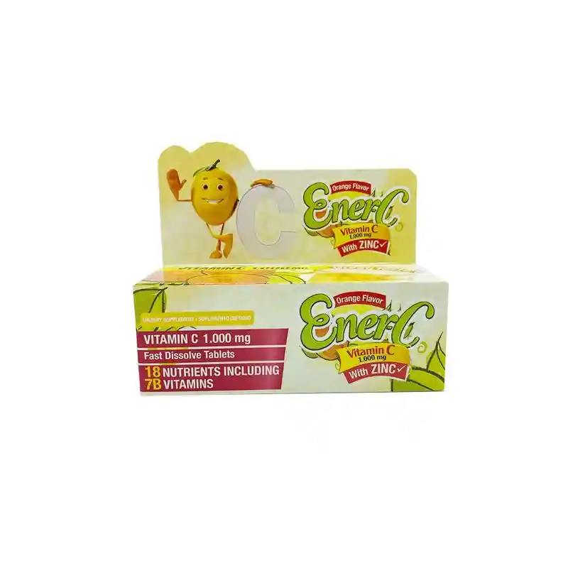 Ener-C Suplemento Dietario con Vitamina C y Zinc