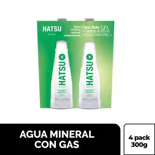 Agua Hatsu con Gas 300Ml