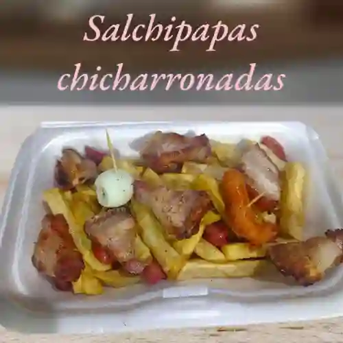 Salchipapas Chicharronadas Grandes