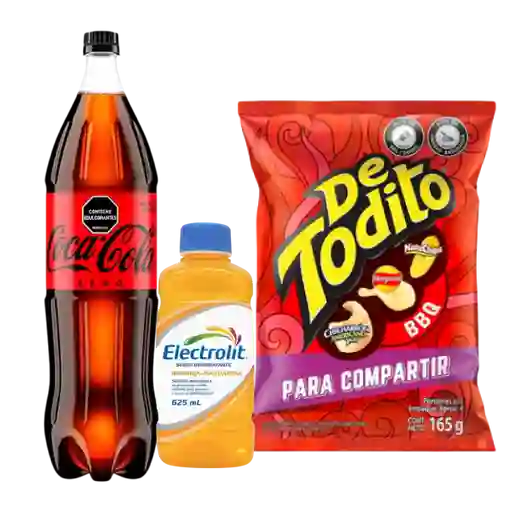 Combo Electrolit + Coca Cola Zero + Detodito Bbq