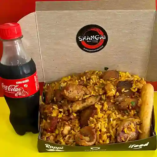 Combo personal arroz paisa