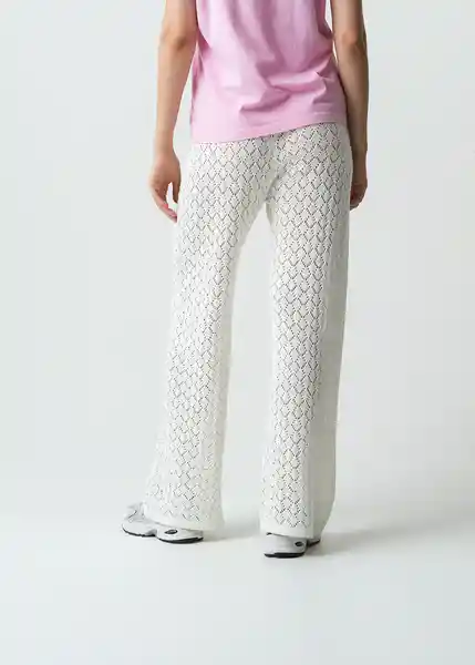 Pantalón Mujer Crudo Marfil Claro T L 432G084 Naf Naf