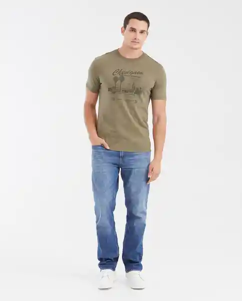 Camiseta Motel Graphic Verde Cerro Oscuro T M Chevignon