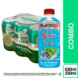 Combo Club Colombia Trigo + Suerox Mora Azul