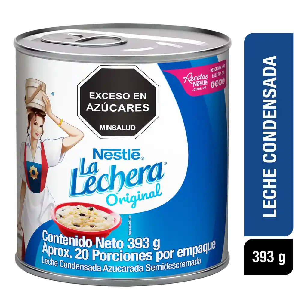 Leche condensada LA LECHERA en lata x 393g