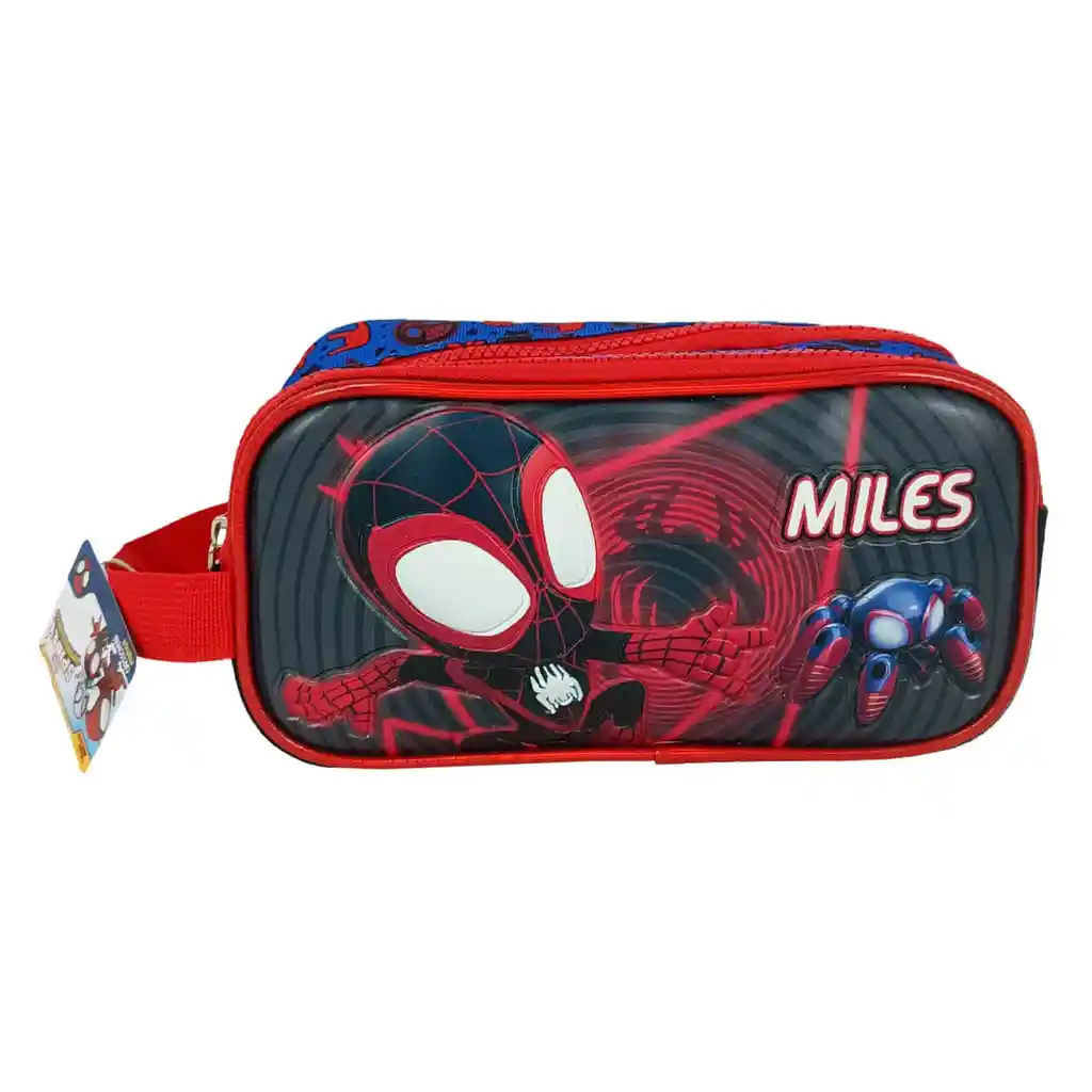 Cartuchera Premium 2 Bolsillos Spidey Miles