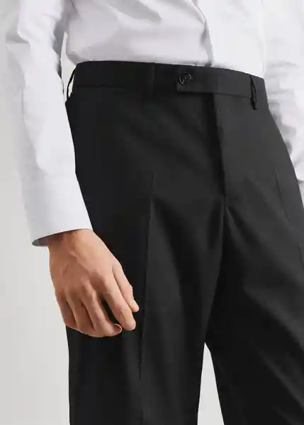 Pantalón Sveta Negro Talla 36 Hombre Mango