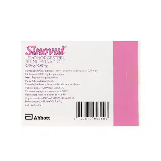 Sinovul (0.15 mg /  0.03 mg)