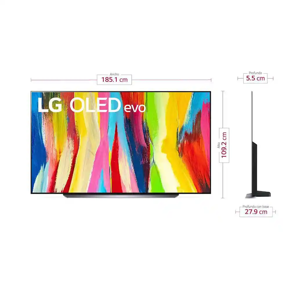 Televisor Lg 83 Pulgadas Oled Uhd4k Smart Tv Oled83c2psa