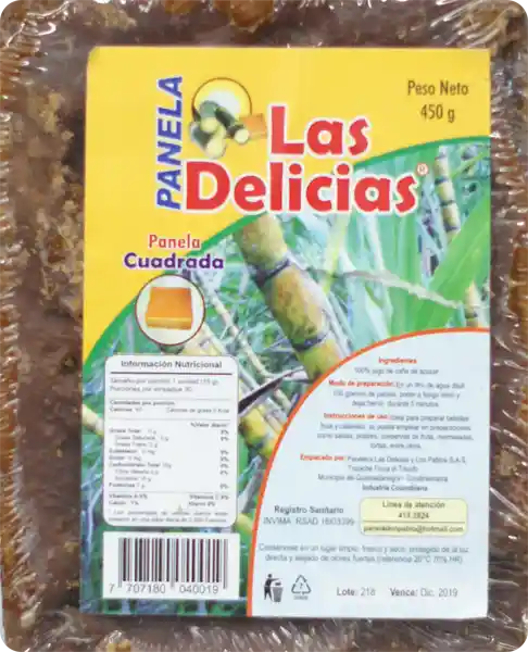 Las Delicias Panela  Bloque