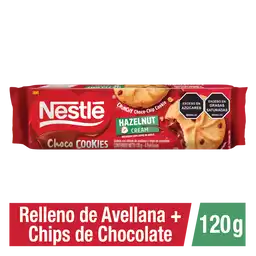 Galletas Choco Cookies NESTLÉ rellenas de avellana y chips x 120g