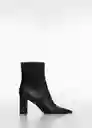 Botines Mino Negro Talla 38 Mujer Mango