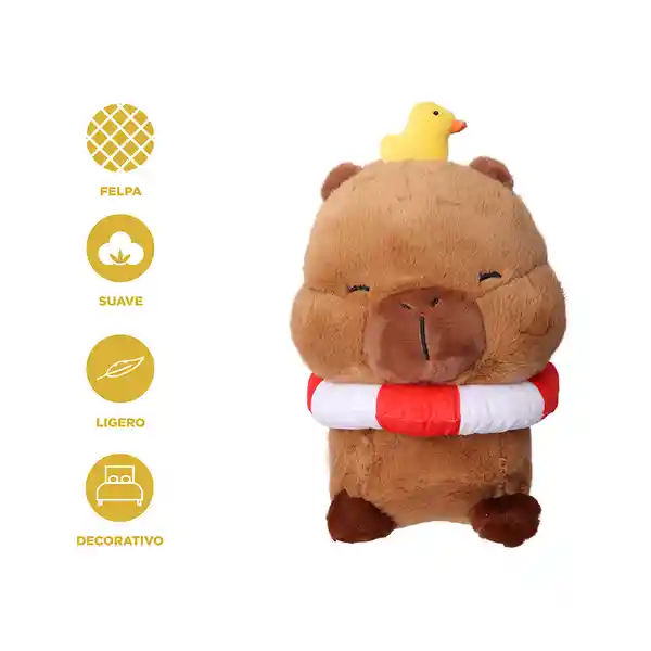 Peluche Playa Mimi Bara y Anillo Rojo Mini Family 12" Miniso