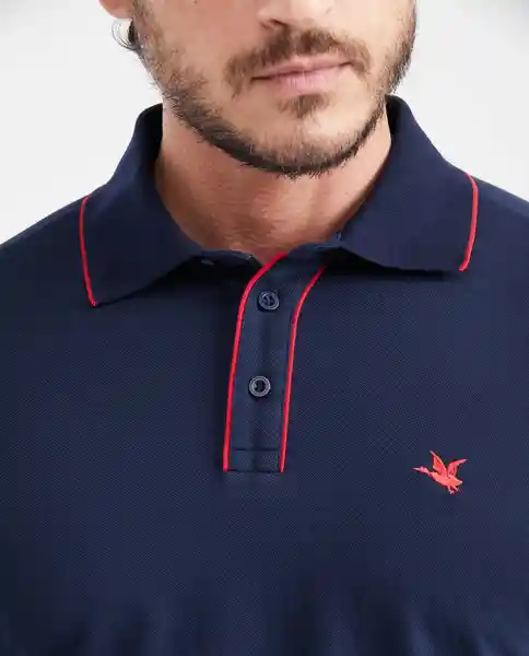 Camiseta Polo Contrast Azul Dark Ultra Oscuro XL Chevignon