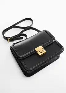 Bolso Carmen Negro Mujer Mango