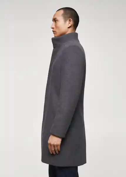 Abrigo Funnel Gris Talla XXL Hombre Mango