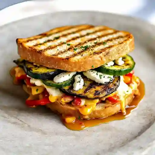 Sandwich Panini De Vegetales Parrillados