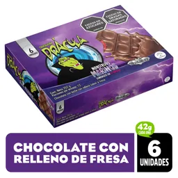 Drácula Chocolate con Leche Relleno de Fresa