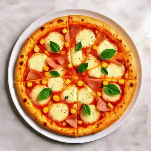 Pizza de Jamón y Maíz Medium