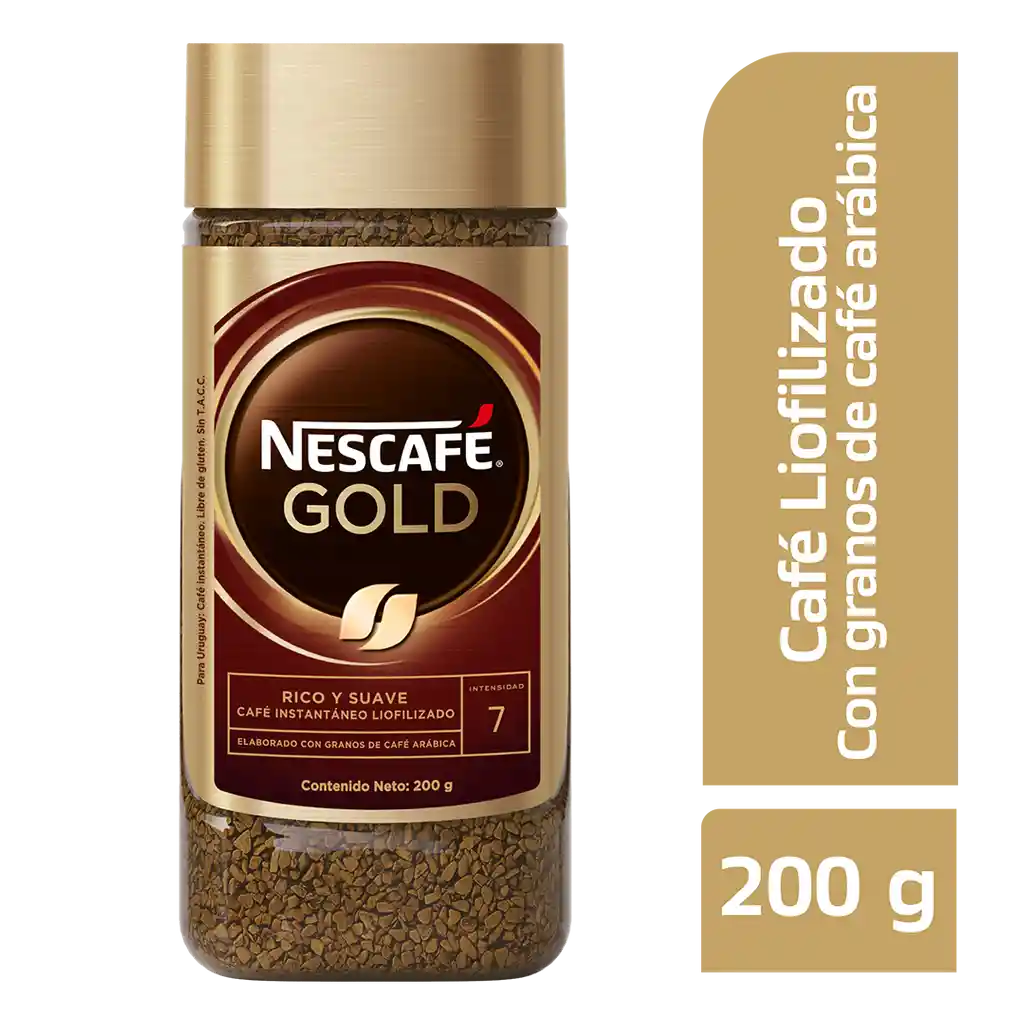 Café instantáneo NESCAFÉ GOLD x 200g