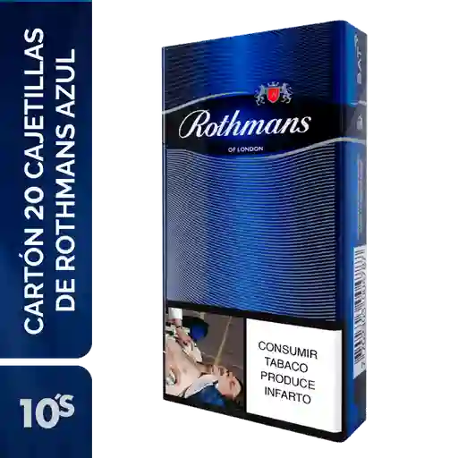 Rothmans Cigarrillo Carton Deazul X 10