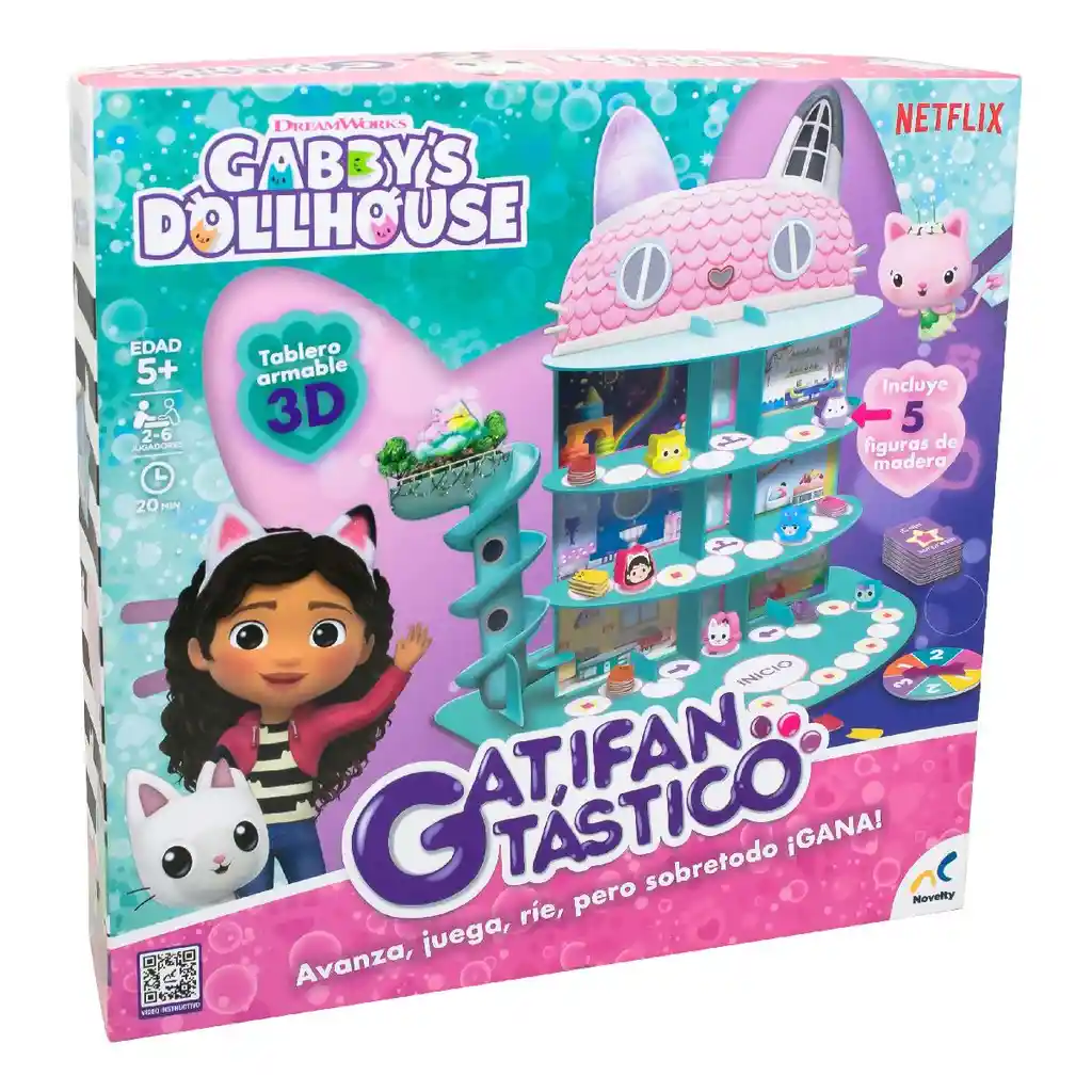 Juego de Mesa Infantil Gatifantastico Gabbys Dollhouse