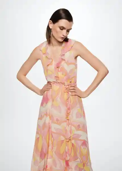 Vestido Popi Rosa Talla S Mujer Mango