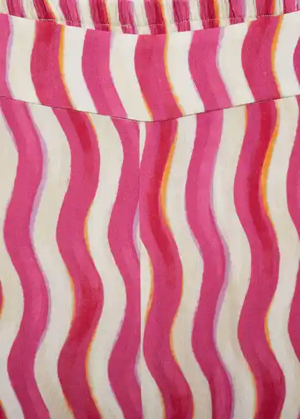 Pantalón Ibiza Fucsia Talla 24 Mujer Mango