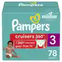 Pampers Cruisers 360 Pañales S3 78 Unidades