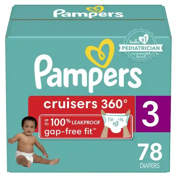 Pampers Cruisers 360 Pañales S3 78 Unidades