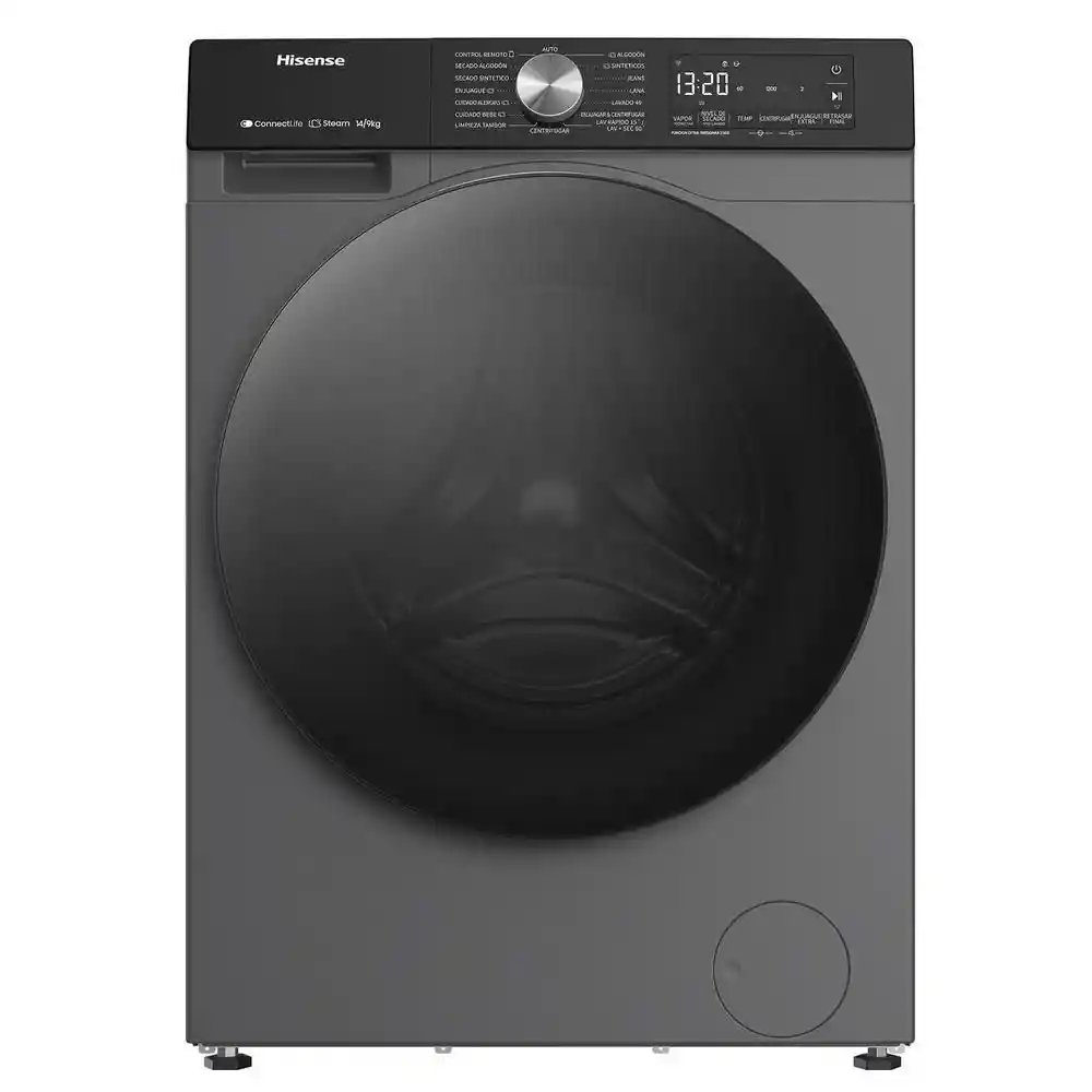 Lavadora Secadora Hisense Eléctrica Wd3s1543bt Titanium Gray